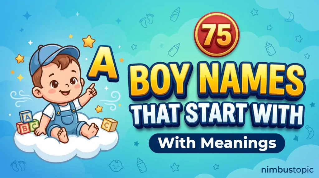 Boy Names That Start With A